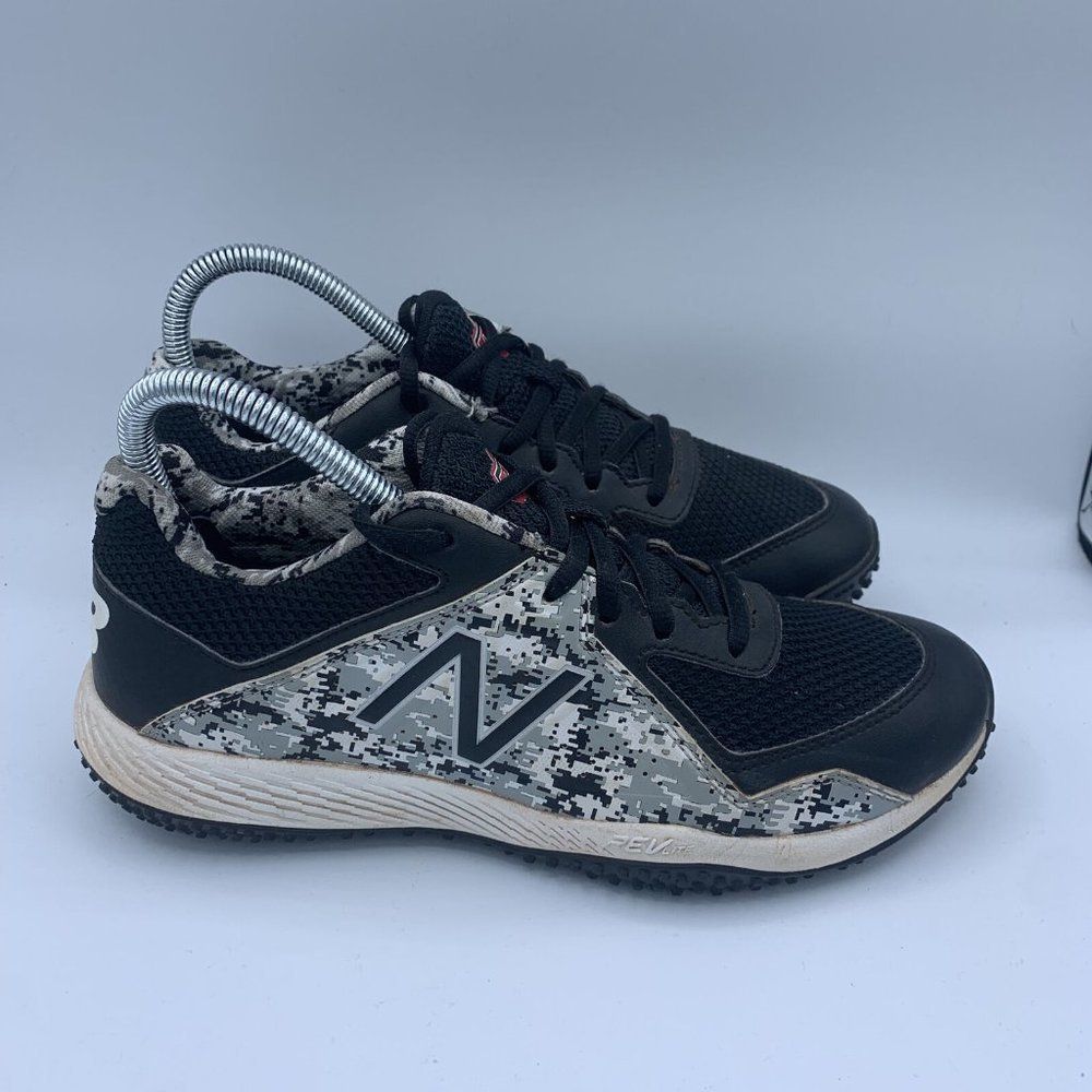 New Balance Black and White Camo Athletic Shoes